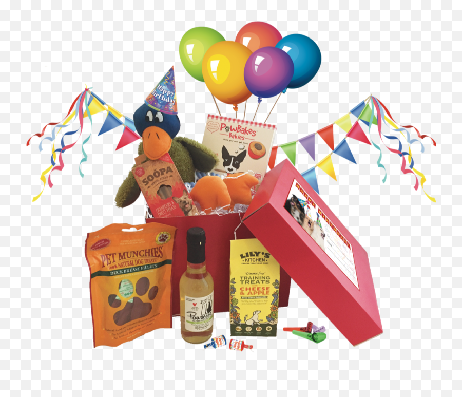 Download Hd Petshop Postie Birthday Gift Box - Transparent Emoji,Dog Treat Clipart
