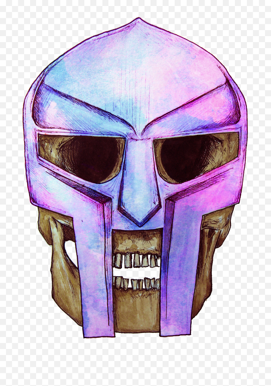 Download Hd Oc Mf Doom Mask With Skull - Mf Doom Mask Gold Emoji,Mf Doom Logo
