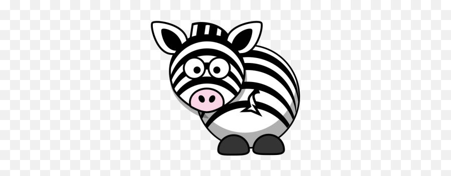 Zebra - Looking Back Png Svg Clip Art For Web Download Emoji,Black And White Animals Clipart