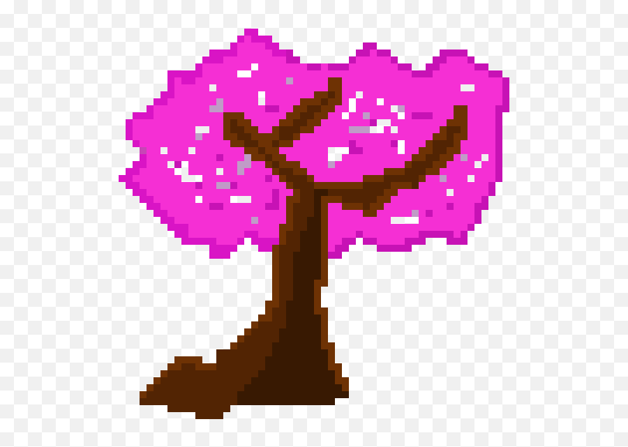 Cherry Blossom Tree Pixel Art Maker Emoji,Cherry Blossom Tree Png