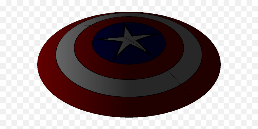 Captain America Shield 3d Cad Model Library Grabcad Emoji,Capitan America Logo