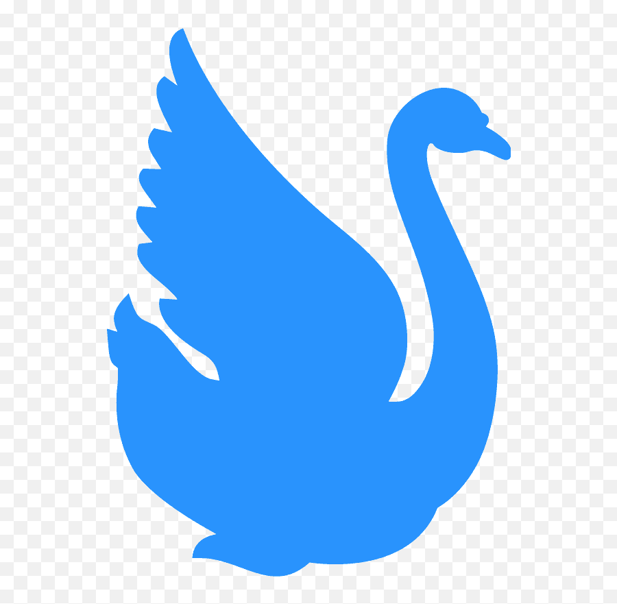 Swan Flapping Wings Silhouette - Free Vector Silhouettes Emoji,Wings Silhouette Png