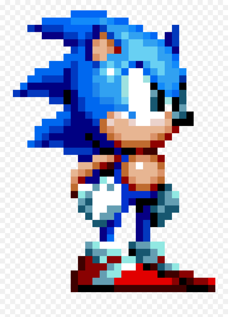 Pixilart - Sonic Mania Sonic Sprite By Barcforecer973 Sonic Mania Sprite Emoji,Sonic Mania Logo