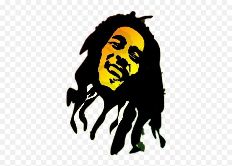 Vinyl Bob Marley Silhouette Clip Art - Bob Marley Clip Art Emoji,Bobcat Clipart