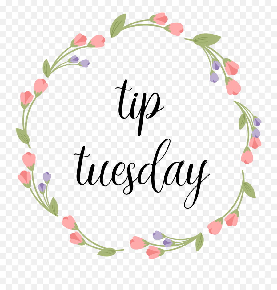 Tip Tuesday - Floral Emoji,Tuesday Clipart