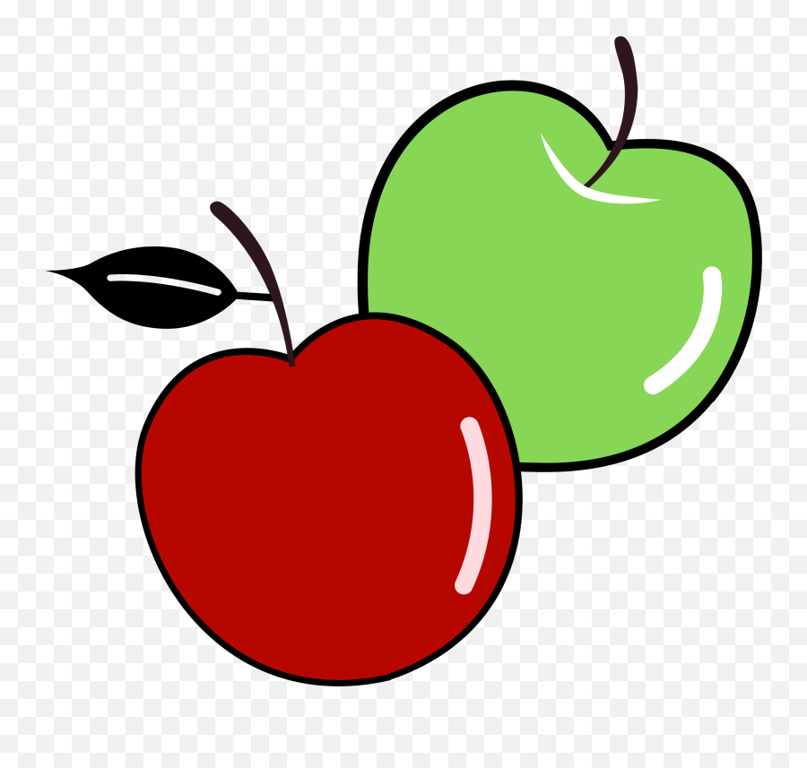 Picture - Transparent Apple Fruit Clipart Emoji,Apple Clipart