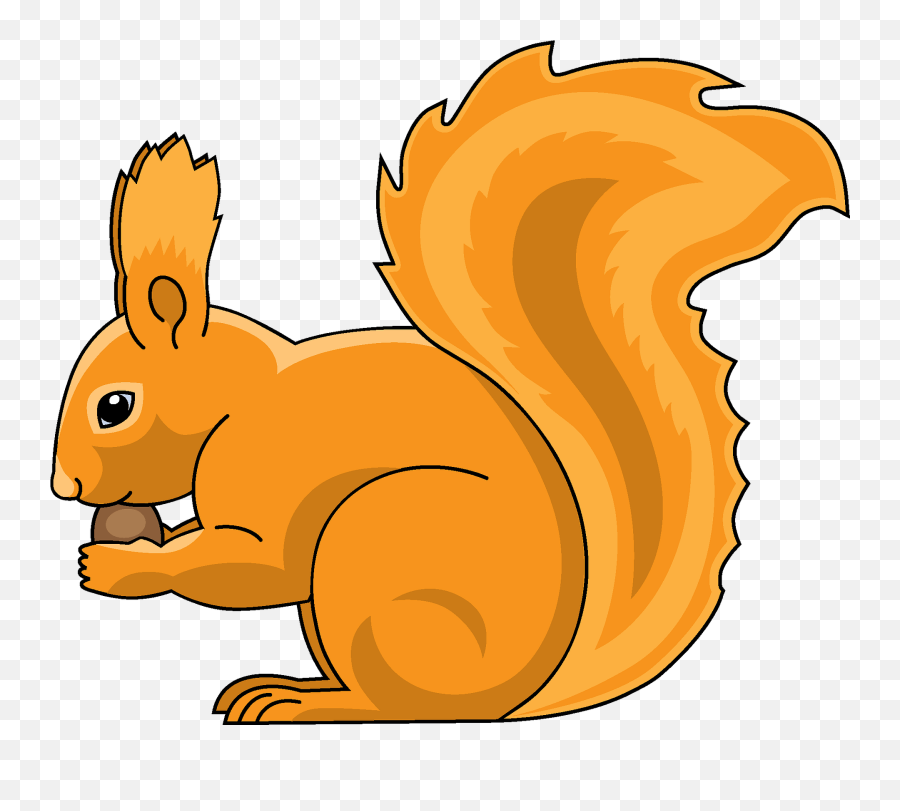 Squirrel Clipart - Squirrel Clipart Png Emoji,Squirrel Clipart