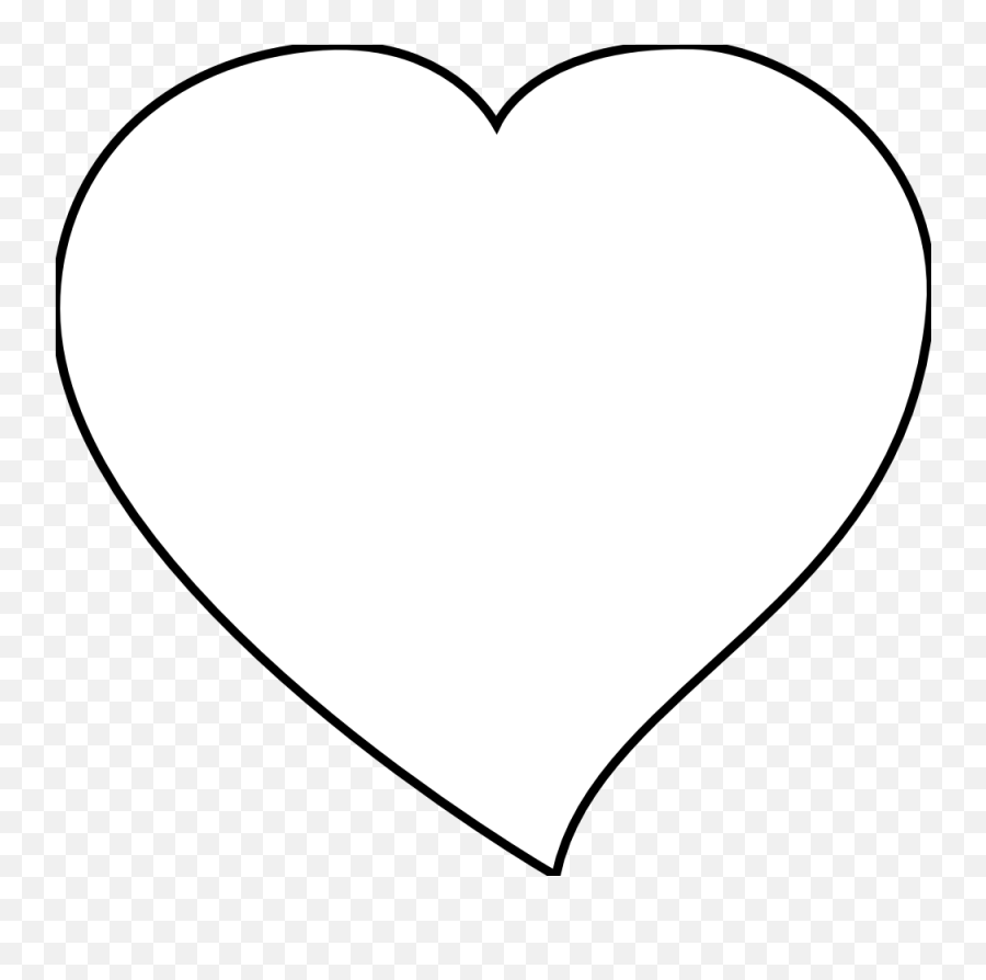 Heart Clipart Black And White White - White Hearts Emoji,Heart Clipart Black And White