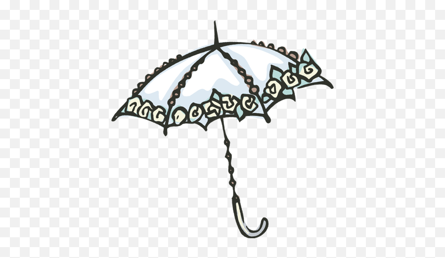 Umbrella Clipart Lace - Bridal Shower Umbrella Clipart Victorian Parasol Clipart Emoji,Lace Clipart