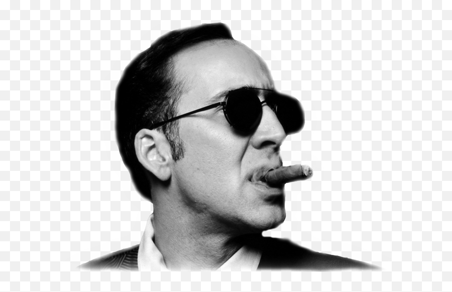 Hd Nicolas Cage Transparent Png Image - Nicolas Cage With Black Sunglass Emoji,Nicolas Cage Png
