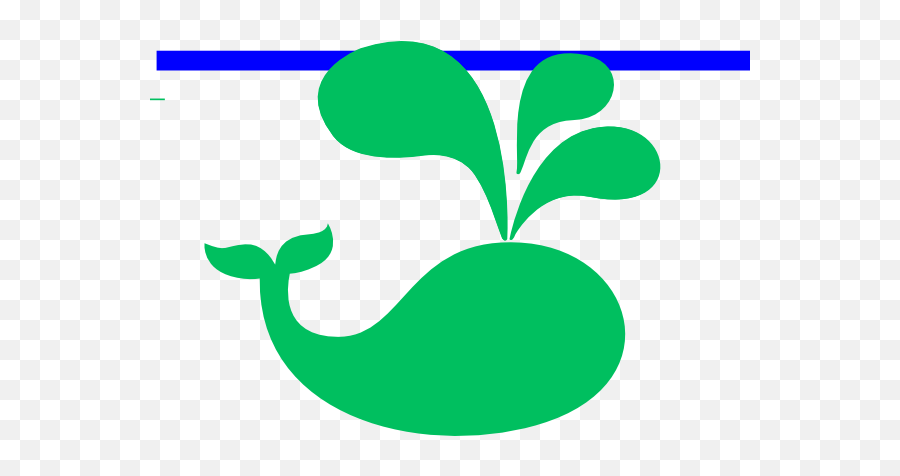 Mint Green Whale Clip Art At Clkercom - Vector Clip Art Black Whale Clip Art Emoji,Peppermint Clipart