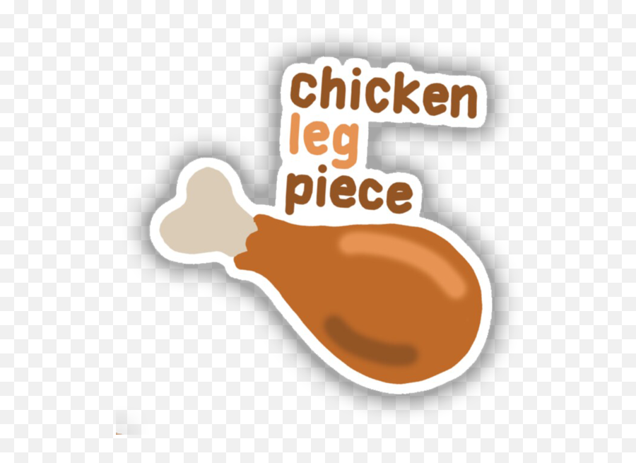 Chicken Leg Piece Sticker Tiktok Merch U2013 Tiktokmerch - Chicken Leg Bis Logo Emoji,Chicken Leg Png
