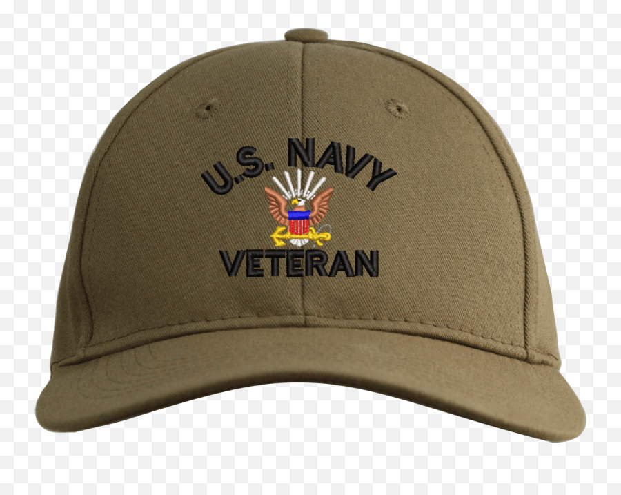 Us Navy Veteran Embroidered Cap - For Baseball Emoji,Us Navy Logo Png