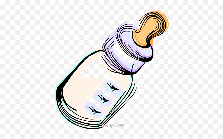 Baby Bottle Royalty Free Vector Clip Art Illustration - Plastic Bottle Emoji,Baby Bottle Clipart