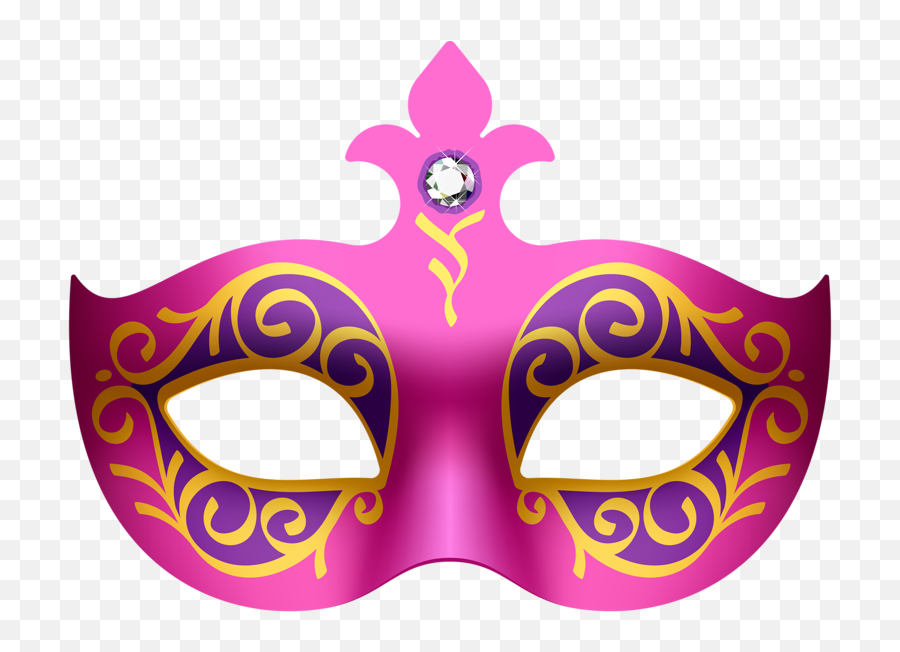 Masquerade Clipart Pink - Carnival Mask Vector Png Masquerade Mask Png Pink Emoji,Mardi Gra Mask Clipart