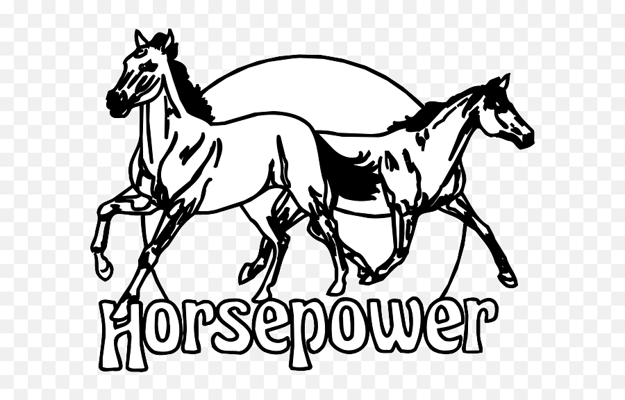 Horsepower Clipart Png Image With No - Horsepower Clipart Emoji,Running Horse Clipart