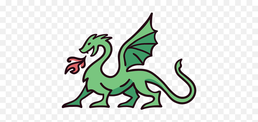 Dragon Colorful Icon Stroke Emoji,Dragon Icon Png
