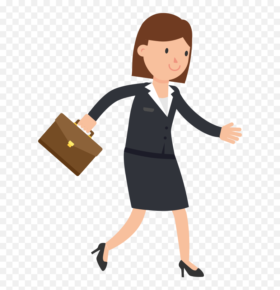 Transparent Walking Clipart - Cartoon Girl Walking Png Woman Walking Clipart Png Emoji,Walking Clipart