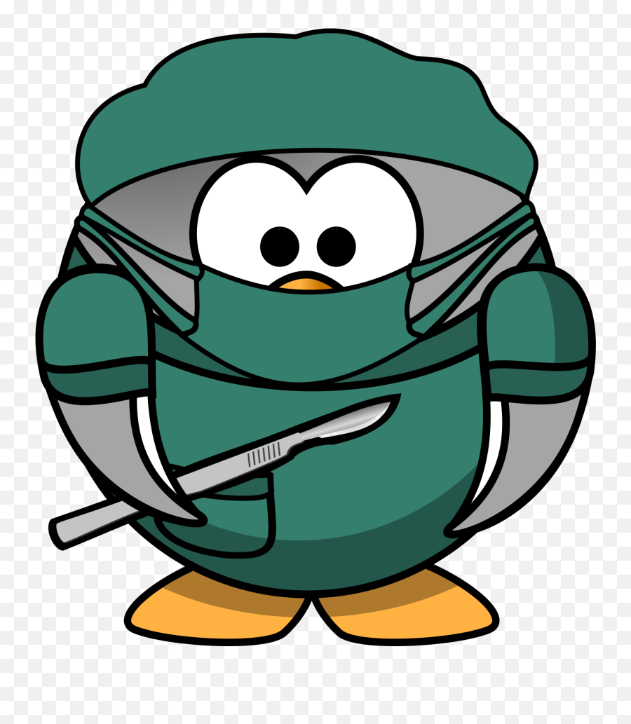 Penguin Surgeon Svg Vector Penguin Surgeon Clip Art - Svg Emoji,Scalpel Clipart