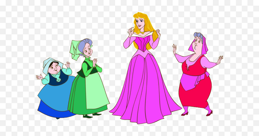 Download Hd Disney - Flora Fairy Godmother Transparent Png Emoji,Fairy Godmother Png