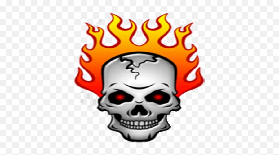 Index Of Imagestwitch - Flaming Skull Skull Clipart Free Download Emoji,Flame Png