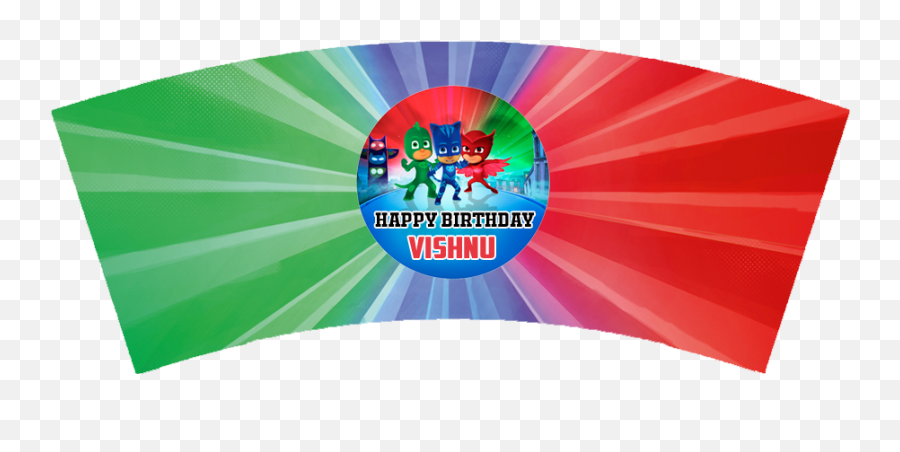 Personalized Pj Masks Birthday Cupcake Wrappers 10pcs - Language Emoji,Pj Masks Logo