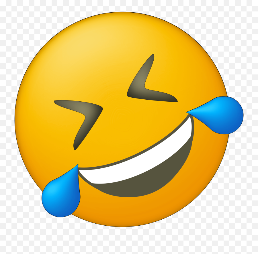 Emoji Png Laughing But Crying Emoji - Emot Tertawa Terbahak Bahak,Crying Emoji Png