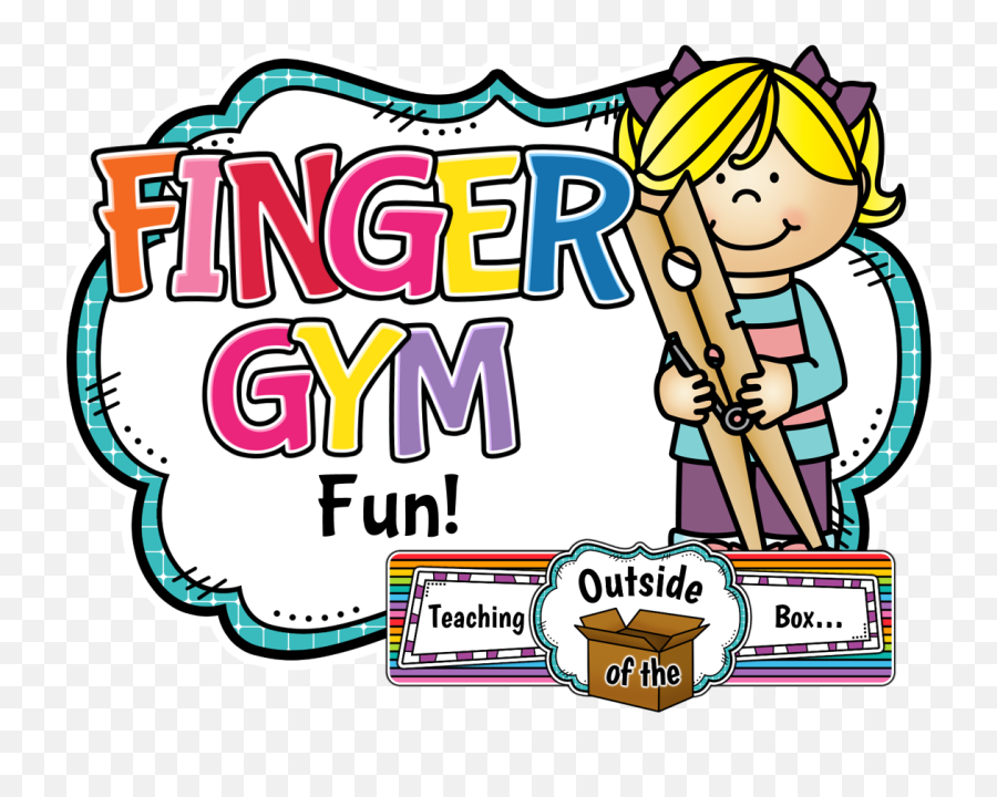 Teaching Outside Of The Box Finger Gym Fun - Fine Motor Fine Motor Skills Cartoon Emoji,Outside Clipart
