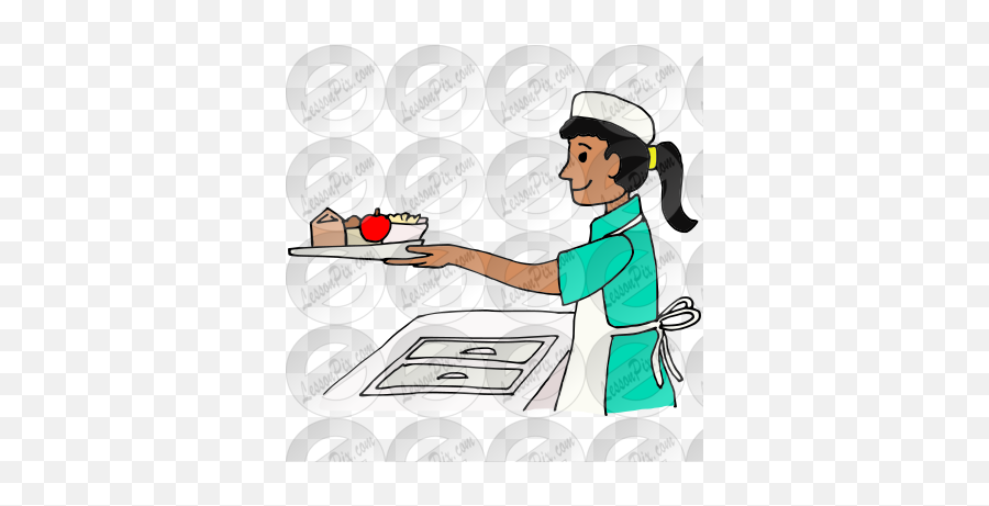 Lunch Lady Picture For Classroom Therapy Use - Great Lunch School Lunch Lady Clipart Emoji,Lady Clipart