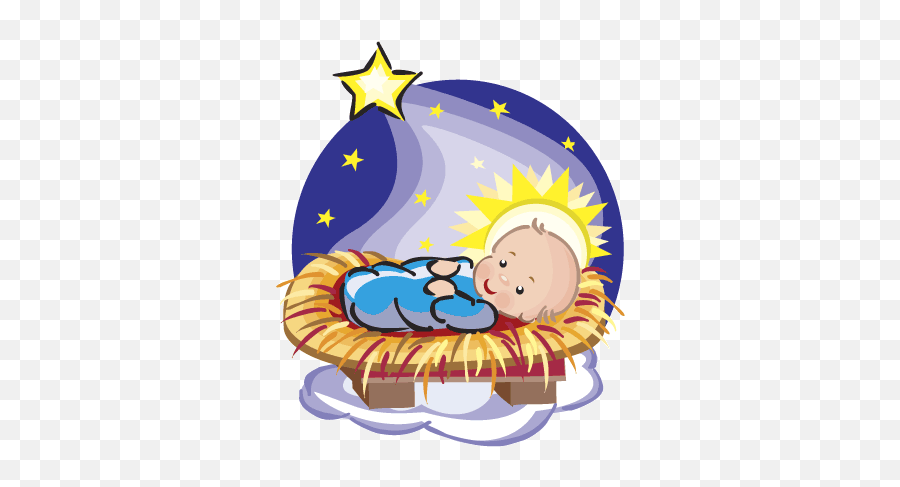 Two Hearts Design - Clipart Religious Cute Christmas Emoji,Nativity Clipart