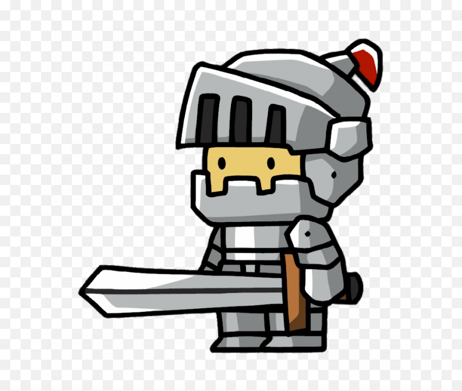 Scribblenauts Knight With Sword - Scribblenauts Knight Emoji,Cartoon Sword Png