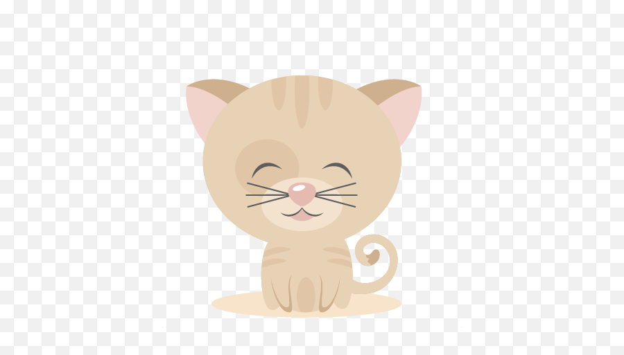 Sitting Kitty Svg Scrapbook Cut File Cute Clipart Files For - Happy Emoji,Sitting Clipart