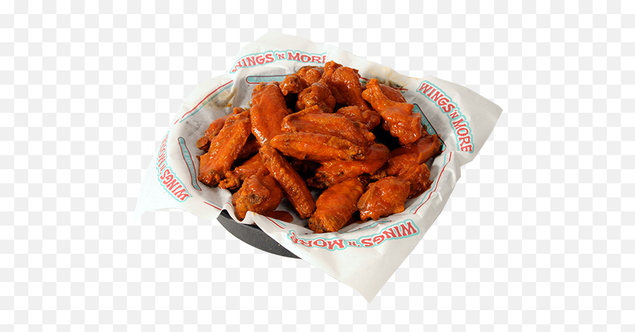 Basket Of Buffalo Wings Png Image With - Wings N More Buffalo Tenders Emoji,Buffalo Wings Png