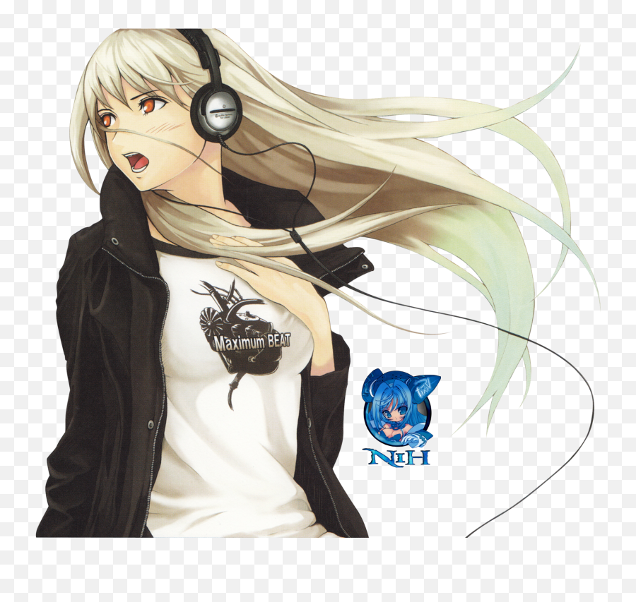 Beatmania Wallpaper And Background Image 1500x1355 Id - Anime Girl Headphones Emoji,Hot Anime Girl Png