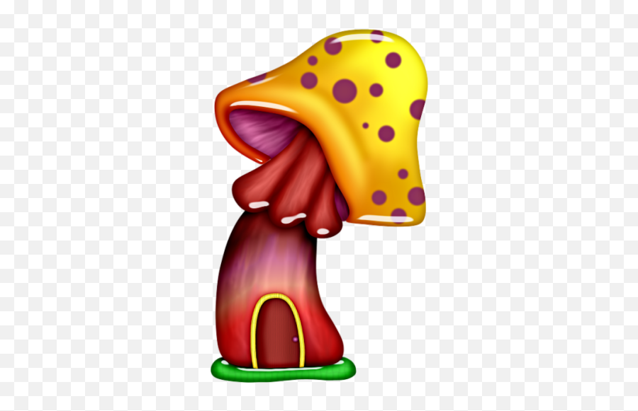 Mushroom Clipart Free Fairies Gnomes Elves Unicorns - Fairies And Unicorns Clipart Emoji,Mushroom Clipart