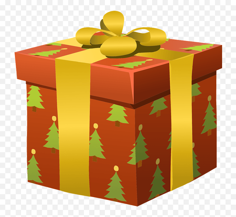 Christmas Present Clipart - Regalo De Navidad Envuelto Emoji,Present Clipart