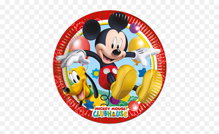 Mickey Mouse Clubhouse Circle Plates - Mickey Mouse Clubhouse Rotonda Emoji,Mickey Mouse Clubhouse Logo