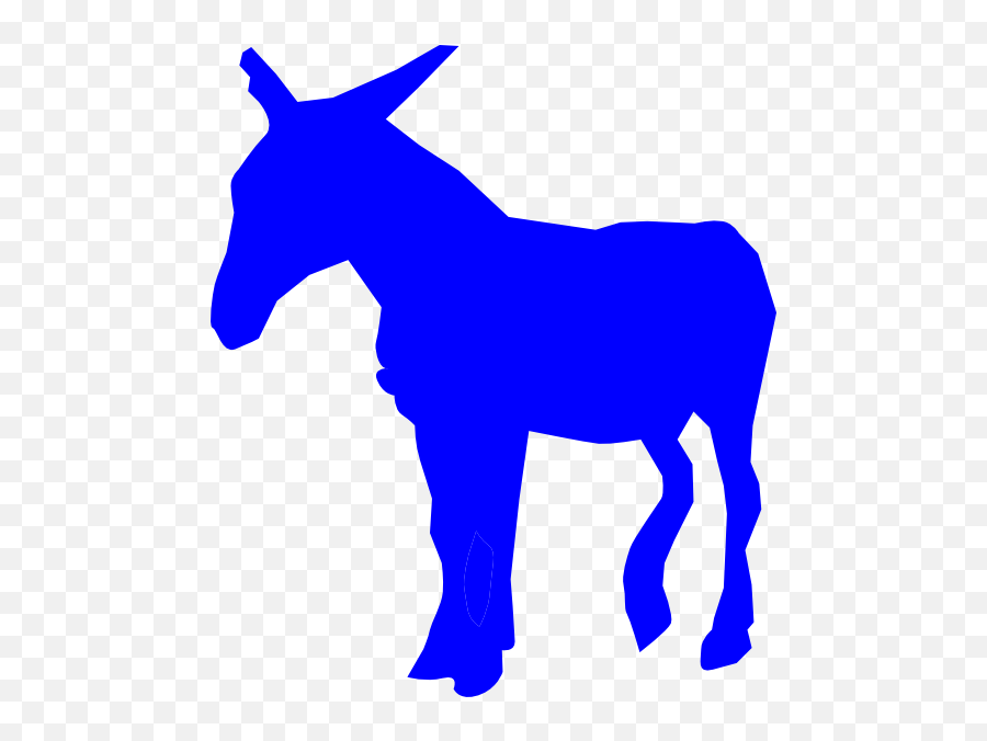 Download Hd Donkey Clipart - Blue Donkey Clip Art Emoji,Democrat Donkey Png