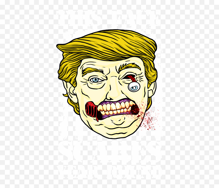 Anti Trump Zombie Political Halloween American Flag Dark Emoji,Trump Face Transparent Background