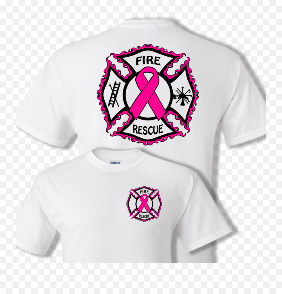 Fire Dept Maltese Cross For Breast Cancer Awareness Custom T Emoji,Maltese Cross Logo