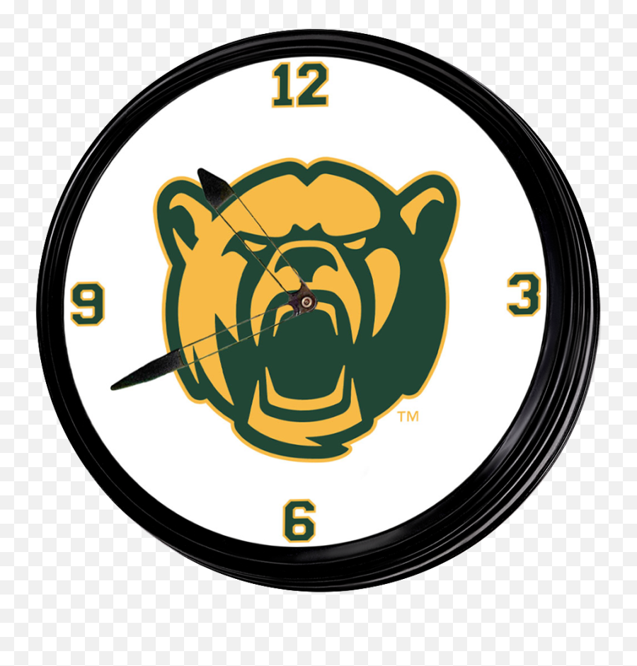 Baylor Bears Bear Logo - Retro Lighted Wall Clock Emoji,Walmart.com Logo