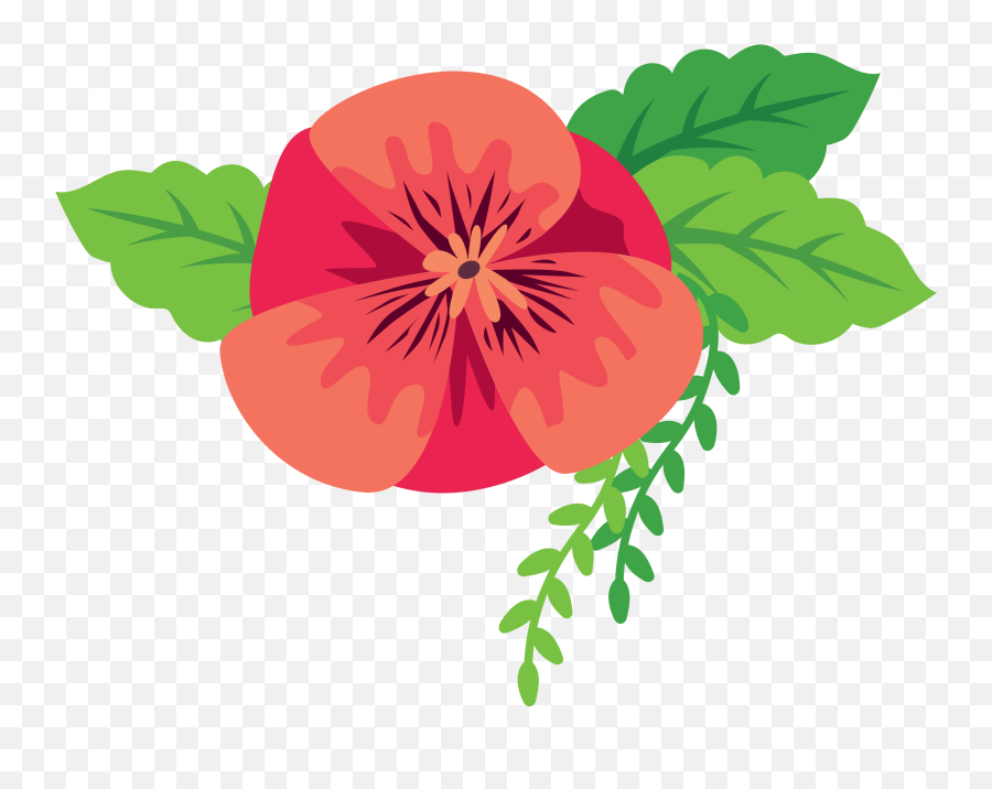 Free Colorful Pansy Flower 1190717 Png With Transparent Emoji,Pansy Clipart