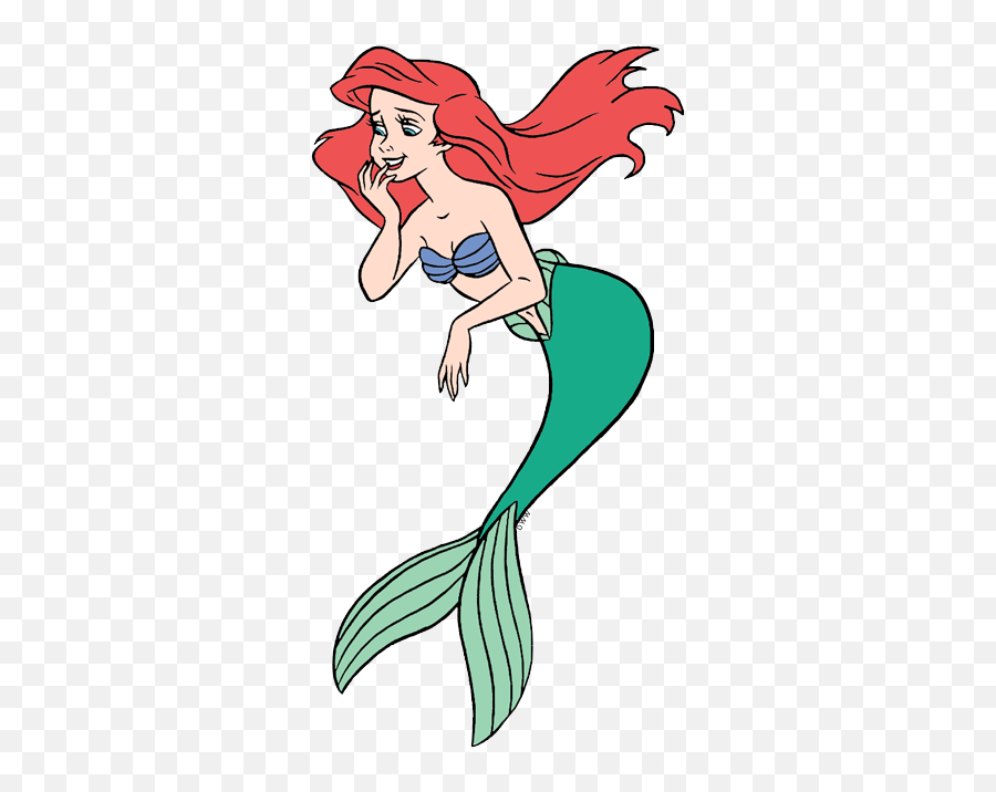 Little Mermaid Clipart Ca154 Princess Clipart Under The Sea Emoji,Buy Clipart For Commercial Use