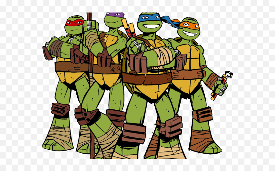 Las Tortugas Ninja Png Transparent Png - Nija Turtles Png Emoji,Ninja Clipart