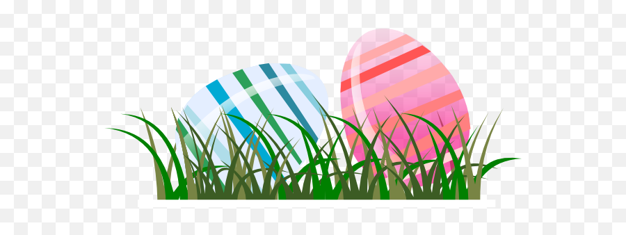 Download Easter Eggs In Grass Clipart - Easter Egg Clip Art Easter Egg With Grass Emoji,Easter Lily Clipart