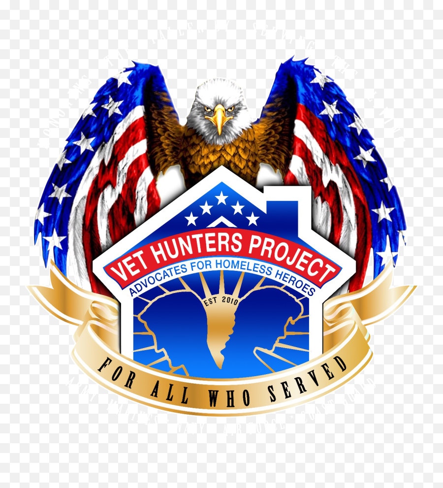 Vet Hunters Project - Amerikanische Flagge Mit Adler Emoji,Hunter Logo