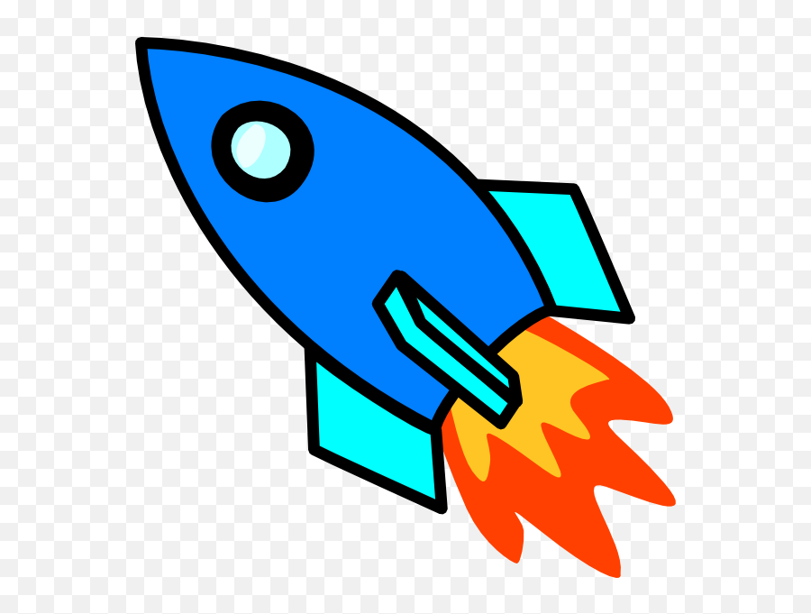 Clipart Rocket Clipart Rocket - Blue Rocket Clipart Emoji,Rocket Clipart
