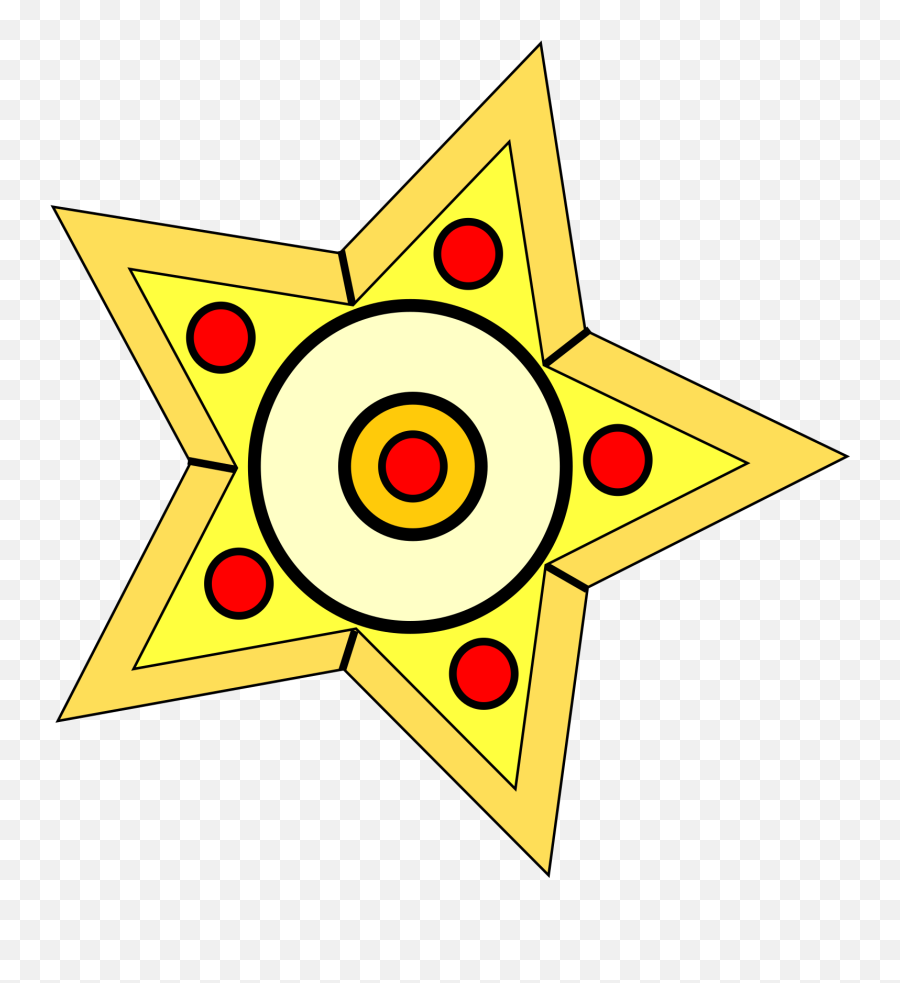 Yellow Star 2 Png Svg Clip Art For Web - Download Clip Art Dot Emoji,Yellow Star Png