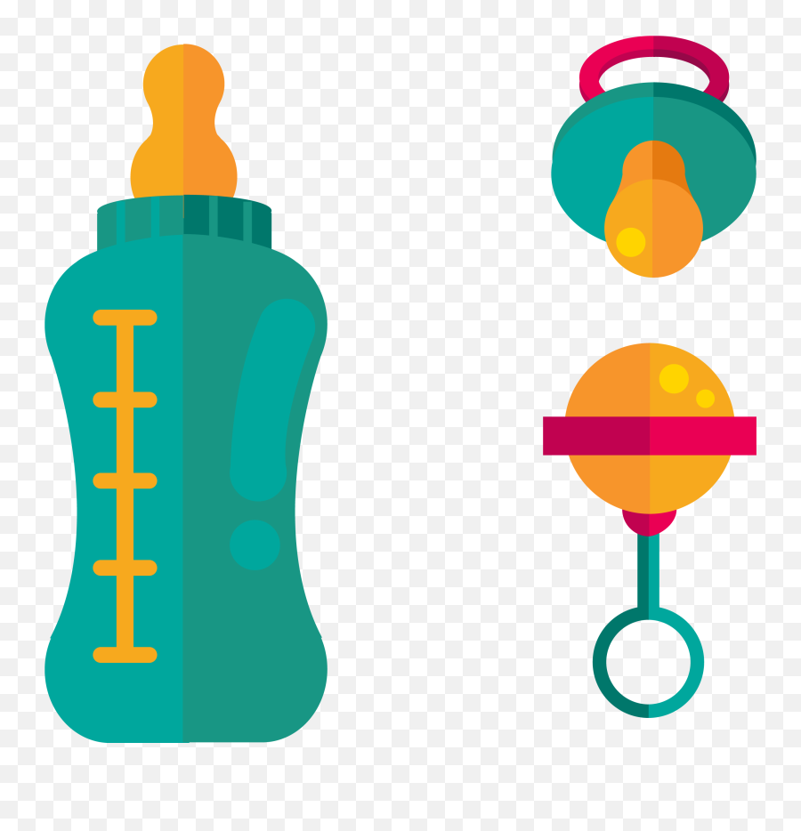 Infant Baby Bottle Pacifier Euclidean Vector - Dot Bayi Dot Bayi Vektor Png Emoji,Baby Bottle Clipart