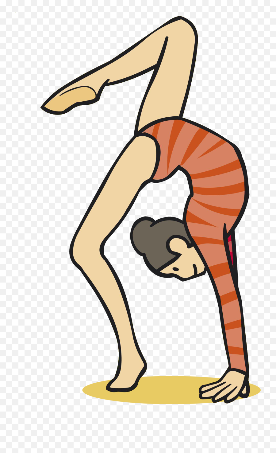Rhythmic Gymnastics Artistic Computer - Cartoon Gymnast Emoji,Gymnastics Clipart